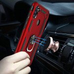 Wholesale Samsung Galaxy A11 Tech Armor Ring Grip Case with Metal Plate (Red)